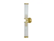 NEWPORT 3720 3722/A brass , Бра, Brass Clear glass L6,2*H50*Sp10,5 cm E14 2*25W
