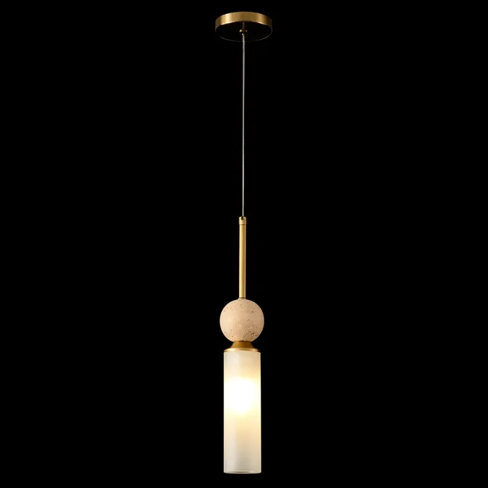 Светильник подвесной Crystal Lux SIMPLY SP1 BRASS | Дом Декора