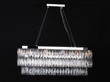 NEWPORT 10120 10128+6/S , Люстра, Chrome Clear crystal L90*28*H34/134 cm G9 14*40W
