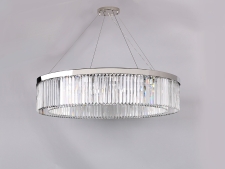 NEWPORT 10110 10110+6/C , Люстра, Nickel Clear crystal D110*H23/250 cm E14 16*40W