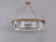 NEWPORT 10110 10110+6/C gold , Люстра, Gold Clear crystal D110*H23/250 cm E14 16*40W