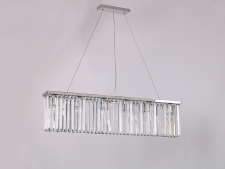 NEWPORT 10110 10116/S new , Люстра, Nickel Clear crystal L90*8*H21.5/221.5 cm E14 6*40W