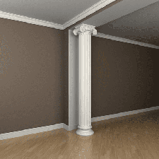 Интерьерная лепнина колонна 1.30.212 Европласт