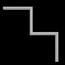 Интерьерная лепнина угловой элемент 1.52.812 Европласт