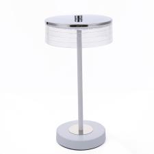 Декоративные 8252/1tl ledio ln26 531 серебро/белый/прозрачный, металл/акрил настольная лампа led 7w 4000к 220v satiana