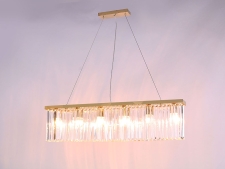 NEWPORT 10110 10116/S gold new , Люстра, Gold Clear crystal L90*8*H21.5/221.5 cm E14 6*40W